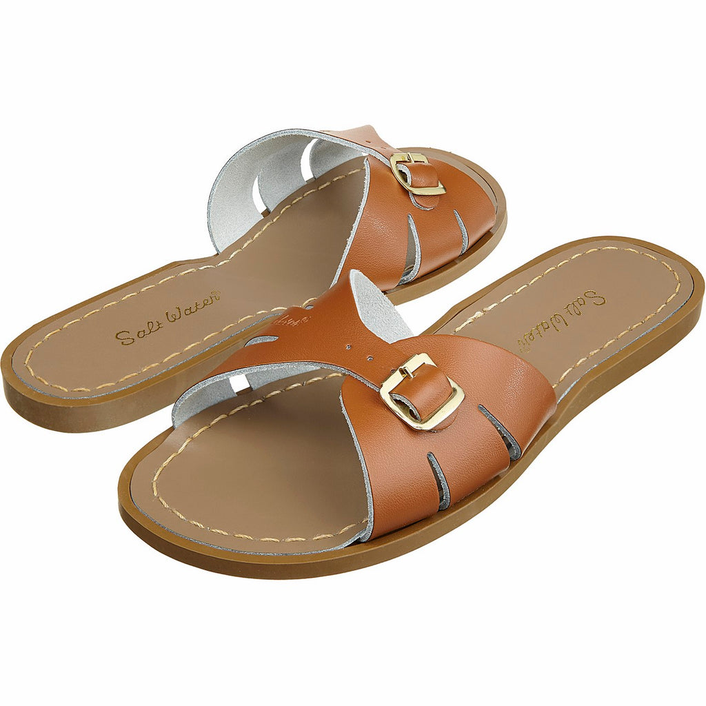 Salt Water Slide Ladies Tan Salt Water Sandals