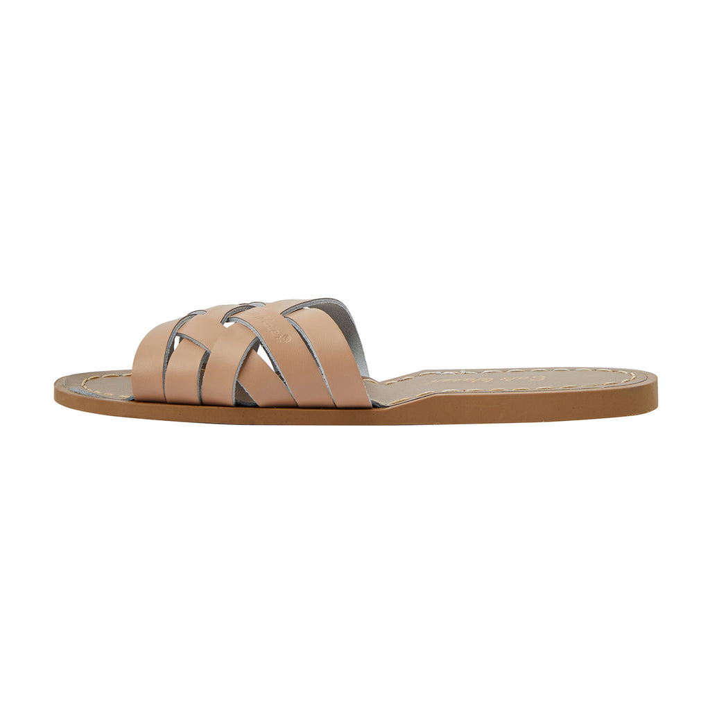 Salt-Water Retro Slide (Ladies) - Latte â Salt Water Sandals